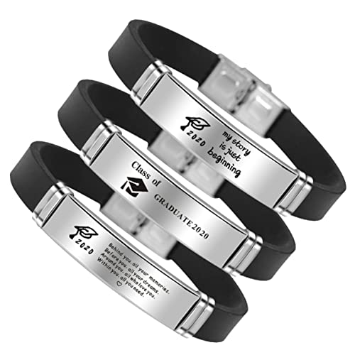 TOYANDONA 3 Stück Teiliges Silikon Armbänder für Abschlussfeier Buckle Style für Herren Graduation Bangle Design für Unvergessliche TOYANDONA 3 Stück Teiliges Silikon Armbänder für Abschlussfeier Buckle Style für Herren Graduation Bangle Design für Unvergessliche von TOYANDONA