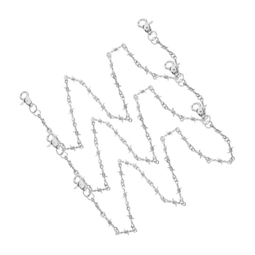 TOYANDONA 3 Stücke Vintage Punk Hosenkette Metall Teiliges für Frauen Kette für Jeans und Hosen Robustes Design für Partys und Nachtleben Stilvolles Accessoire von TOYANDONA