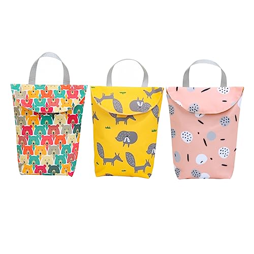 TOYANDONA 3-Teilige Aufbewahrungstasche Wasserabweisende Tragetasche Wickeltasche Für Kleinkinder Reise-Organizer Taschen Tampon-Aufbewahrungstasche Serviettenpads von TOYANDONA