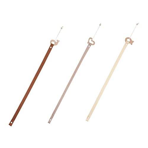 TOYANDONA 3-teiliger Haarnadel-aufbewahrungsgürtel Haarspangenhalter Schleifen-display-organizer Wandbehang Naturholz Und Stoff Perfekt Für Mädchenzimmer von TOYANDONA