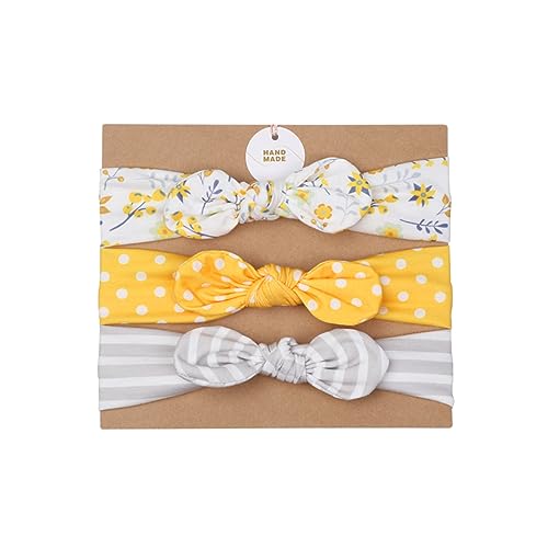 TOYANDONA 3-teiliges Set Baby Stirnbänder Elastische Haargummis Für Babys Baby-kit Anzug Für Kinder Haarschmuck Haargummi Mit Schleife Kinderkoffer Babyanzug Stirnband Neugeboren Elastizität von TOYANDONA