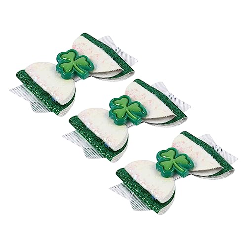 TOYANDONA 3St Haarnadeln zum irischen Tag Bowknot-Krokodilklemme dekorative Haarspangen kinder haarspangen haarspange kinder Haarklammer Tiara -Kopfschmuck-Clip Mädchen Haarnadel Irland von TOYANDONA