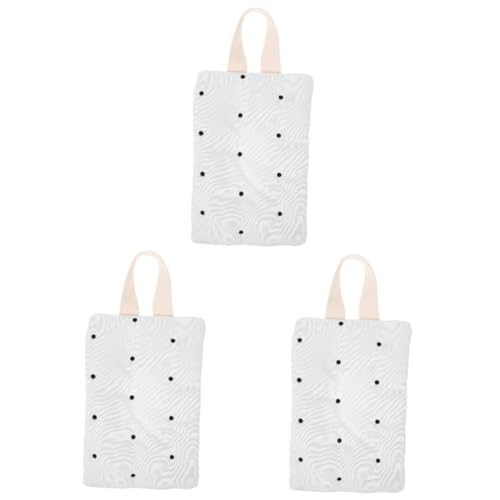 TOYANDONA 3st Feuchttücherpackung Taschentuch Zum Aufhängen Über Müll Wischen Taschentuchkörbe Gewebe Aufbewahrungstasche Deckel Spender Wiederverwendbar Auto Tasse Baumwolle Beige von TOYANDONA