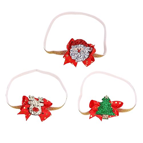 TOYANDONA 3stücke Teiliges Weihnachts-haarband Cartoon-kopfbedeckungen Mit Rentier Weihnachtsmann Und Tannenbaum Haarschmuck Für Festliche Anlässe Und Fotoshootings von TOYANDONA