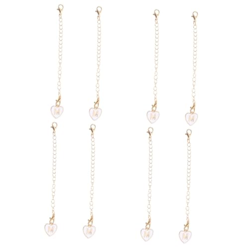 TOYANDONA 4 Sätze Buchstaben Hängedekoration Moderne Tassen Becher Buchstaben Charm Zubehör Becher Charms Kettenanhänger Identifikationsgriff Charms Namens 2 Stücke * 4 von TOYANDONA