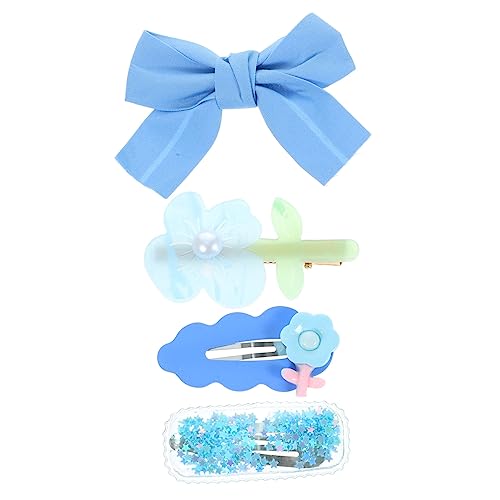 TOYANDONA 4 Sätze Haarspange Haarschmuck Niedliche Haaraccessoires Blumenkopfschmuck Schöne Haarspangen Haarschmuck Für Mädchen Haarspangen Für Kinder -set Einstellen Krawatte Kleinkind von TOYANDONA