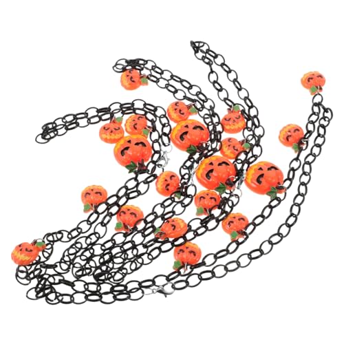 TOYANDONA 4stücke Kürbisanhänger Halskette Für Frauen Gruselige Halloween-kürbis-dekoration Kostümschmuck Für Party Cosplay Bühnenauftritte von TOYANDONA