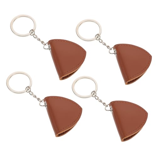 TOYANDONA 4 Stück Teiliges Pu-Gitarren-Plektrum-etui Keychain Organizer Rock-Design Tragbar Strapazierfähiger Schlüsselhalter für Gitarristen und Ukulele-Spieler von TOYANDONA