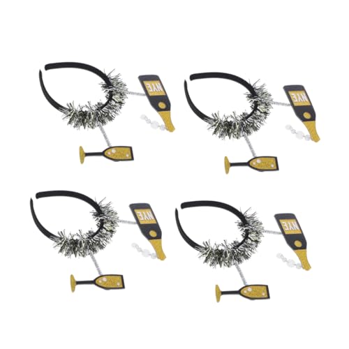 TOYANDONA 4stücke Stirnbänder Für Silvesterfeiern Weinflaschendesign Für Festliche Anlässe Accessoires Für Frauen Partydekorationen Für Silvester von TOYANDONA