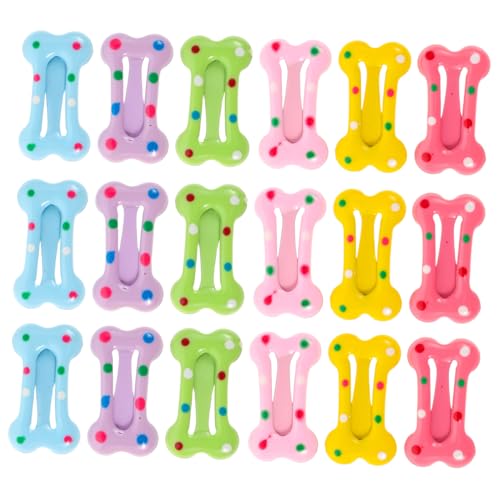 TOYANDONA 40 Stück Teiliges Haarklammern in Candy Farben Niedliche Cartoon Knochenform Haarschmuck für Feines Babyhaar Sichere Mini Haarspangen für Mädchen für Feiern und Alltag von TOYANDONA