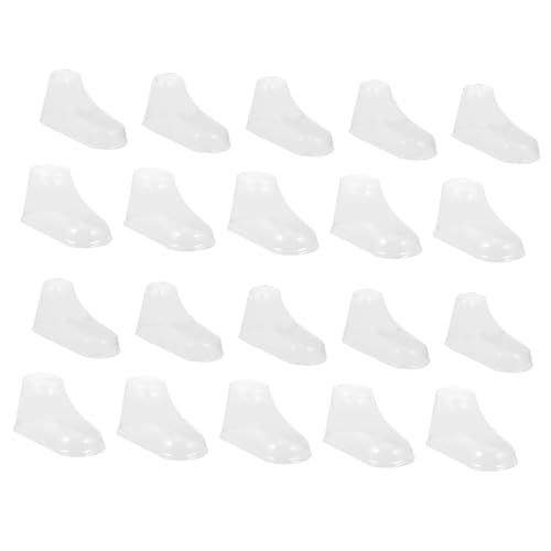 TOYANDONA 40 Stück Teiliges Socken Display aus Transparentem PVC Flexibler Schuhhalter für Babysocken und Lauflernschuhe Leichter Langlebiger Babyschuhformer zur Schuhform Erhaltung von TOYANDONA