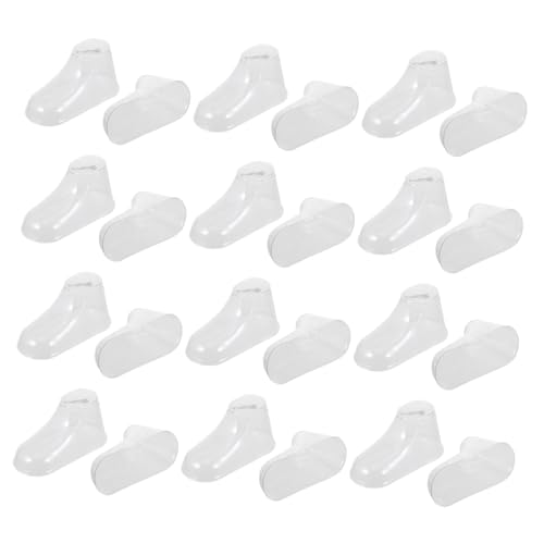 TOYANDONA 40 Stück Teiliges Transparenter Schuhe display halter aus Flexiblem Langlebigem PVC Formstabiler Schuhhalter für Lauflernschuhe und Babysocken Schützend und Praktisch für Jungen von TOYANDONA