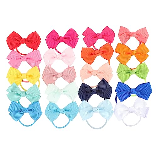 TOYANDONA 40stücke Haarschleifen Gummibänder Für Mädchen Und Kleinkinder Bunte Elastische Haargummis Haaraccessoire Für Alltag Und Festliche Anlässe von TOYANDONA