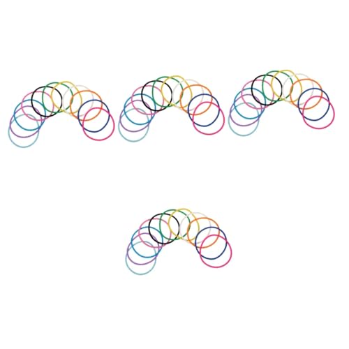 TOYANDONA 40stücke Bunte Silikon Jelly Armbänder Dehnbare Gummiwristbands Für Kindergeburtstag Jahre Party Hochzeit Nachtclub Vielseitig Einsetzbar Hautfreundlich Flexibles Design von TOYANDONA