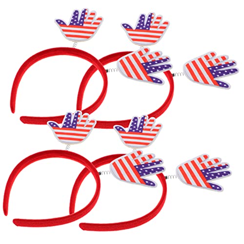 TOYANDONA 4stücke Independence Day Stirnbänder Patriotische Haaraccessoires Für Und Für Feierlichkeiten Und Familienfeste Strapazierfähigem Material Gefertigt von TOYANDONA