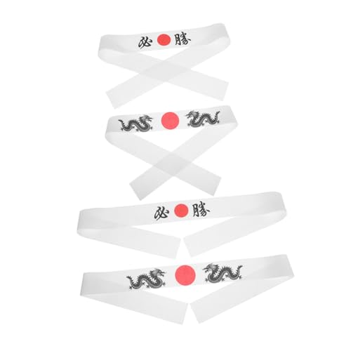 TOYANDONA 4stücke Teiliges Samurai Stirnband Mädchen Japanische -kopfbedeckung Für Karate Und Sport Verstellbare Wiederverwendbare Stirnbänder Für Kreative Spielmöglichkeiten Und von TOYANDONA