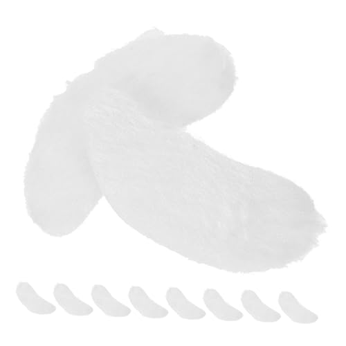 TOYANDONA 5 Paar Weiße Weihnachtsmann-augenbrauen, Selbstklebende Gefälschte Augenbrauen, Buschige Augenbrauen Für Alte Männer, Falsche Gesichtsbehaarung, Weihnachtskostüm-zubehör von TOYANDONA