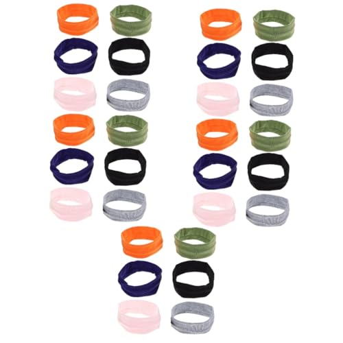 TOYANDONA 5 Sätze Sport Stirnband Elastisches Haarband Workout Schweiß Stirnband Schweißbänder Für Den Kopf Breite Stirnbänder Stirnbänder Schweißbänder Damen 6 Stück * 5 von TOYANDONA