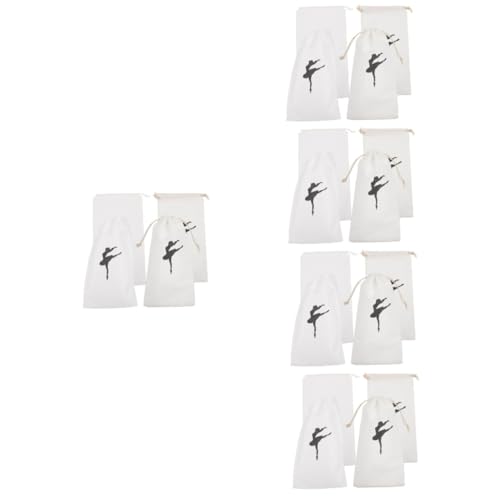 TOYANDONA 5 Sätze Tanzschuhe Aufbewahrungstasche Ballett-aufbewahrungstaschen Mit Kordelzug Ballettschuhe Reisen Kleine Ballettschuhtaschen Ballettschuhtasche Damen Baumwolle 4 Stücke * 5 von TOYANDONA