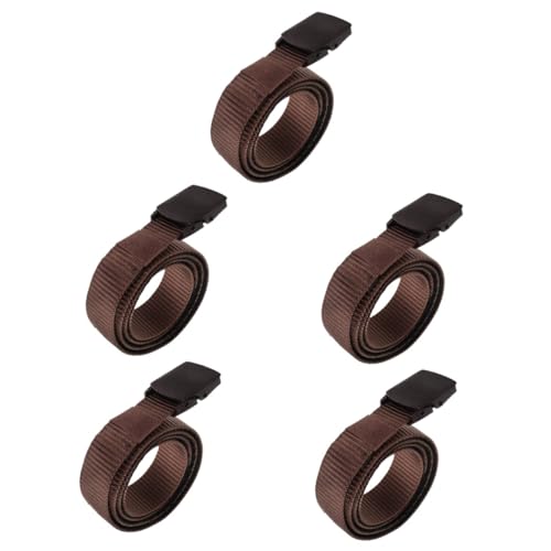 TOYANDONA 5 Stück Gürtel Geld Und versteckt verstecken Plus Beutel Schlüssel Taille Tasche Kasse Reisezubehör für Frauen Segeltuch Kaffee von TOYANDONA