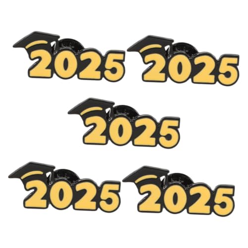 TOYANDONA 5 Stück Teiliges Graduation Cap Broschen aus Robustem Zinklegierung Langlebige Anstecknadeln für Kleidung Taschen und Hüte Stilvolles Abschluss Accessoire zur der Abschlussklasse von TOYANDONA