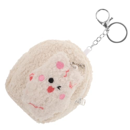 TOYANDONA 5St Plüsch Geldbörse Münzgeldbörse Telefon Brieftasche süße Mini-Geldbörse Reisetaschen süße Geldbörse Makeup Tasche Kosmetiktasche Kleiner Geldbeutel Beutel wechseln ， Weiß von TOYANDONA