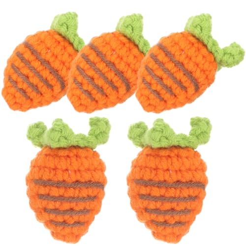 TOYANDONA 5stücke Handgefertigte Karotten- Für Haarschmuck Zubehör Für Broschen Und Haarspangen Kreative Bastelmaterialien Für Designs von TOYANDONA