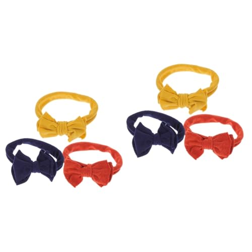 TOYANDONA Haarpflegezubehör 6 Stk -Stirnband kinder haargummis kinder haarschmuck Bowknot Haarschmuck geburtstag haar stirnbänder Doppelschicht Stirnband Zubehör Kopfbedeckung Kleine Nylon von TOYANDONA