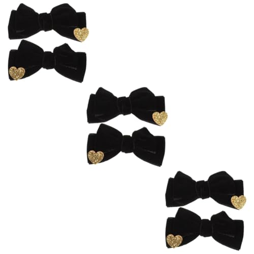 TOYANDONA 6 Stk Haarspange Aus Samt Haarspangen Mit Schleife Baby-haarschleifen Bowknot-haarnadel Chiffon-haarschleife Bogen Kinderhaarspange Baby Haarspangen Mädchen Kleinkind Seitenclip von TOYANDONA