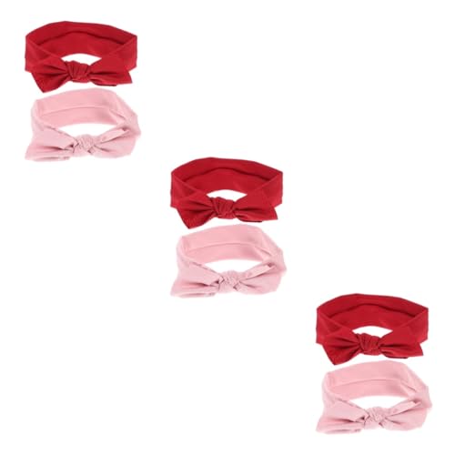 TOYANDONA 6 Stk Schleife Stirnband elastisches Stirnband Haarschmuck für Mädchen stirnbänder kinder haarspangen Haargummis Haarband Stirnbänder für kleine Mädchen Pala von TOYANDONA