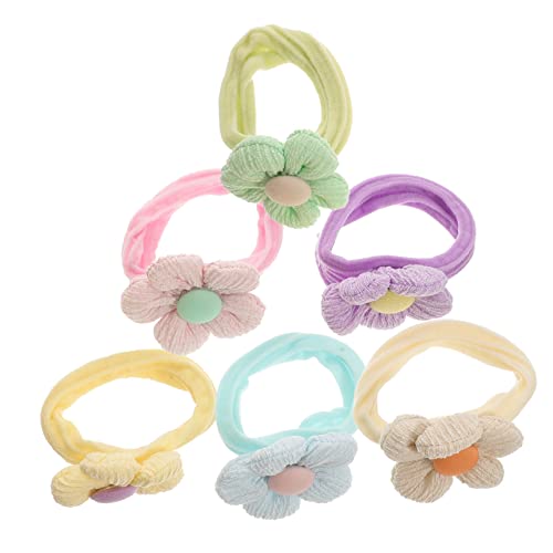 TOYANDONA 6 Stück Blumen Haargummis Für Mädchen Elastische Haargummis Mit Blumen Design Bunte Haarschmuck Für Kinder Für Geburtstagsfeiern Schulaktivitäten Und Alltagskleidung Süße von TOYANDONA