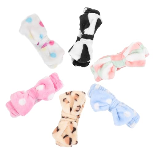 TOYANDONA 6 Stück Teiliges Fleece Haarband mit Schleife Weiche Wiederverwendbare Haarbänder für Gesichtswäsche und Make Up für Spa Anwendungen und Tägliche Pflege TOYANDONA 6 Stück Teiliges Fleece Haarband mit Schleife Weiche Wiederverwendbare Haarbänder für Gesichtswäsche und Make Up für Spa Anwendungen und Tägliche Pflege von TOYANDONA