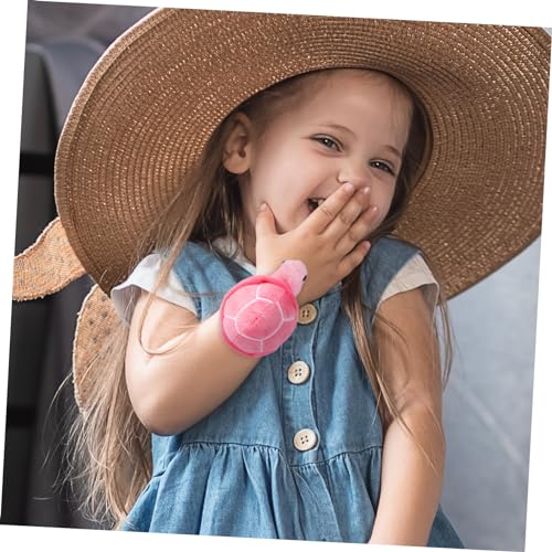 TOYANDONA 6 Stück Teiliges Plüsch Slap Armband mit Weichem Gestopftem Schildkröten Design Farbenfrohe Armbänder Einfach Anzulegen als Partygeschenk Klassenzimmerpreis und Modisches von TOYANDONA