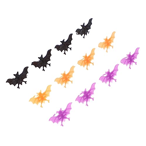 TOYANDONA 60Stücke Halloween Fledermaus Ringe Spaßiges Party Accessoire für Freunde zu Erschrecken Umweltfreundliches Material für Halloween von TOYANDONA