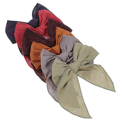TOYANDONA 6stücke Teiliges Vintage Haarschleifen Für Frauen Große Stoffhaarclips Mit Niedlichem Design Sichere Und Langlebige Haarschmuck-accessoires Für Mädchen Für Jeden Anlass von TOYANDONA