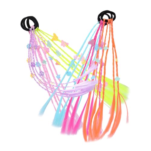 TOYANDONA 6 Stücke Jungen Und Mädchen Mädchen Synthetische Pferdeschwanz Extensions Haar Stück Perücke Stirnband von TOYANDONA