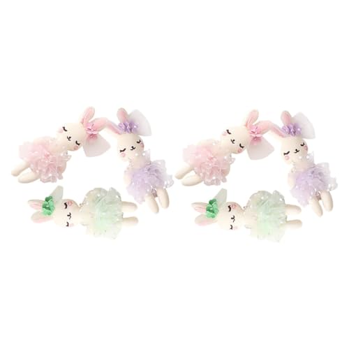 TOYANDONA 6stücke Kaninchen Plüschtiere Miniaturfiguren Diy-hasen-ornament Als Stirnband Kleines Stofftier Für Mädchen Und Erwachsene Handgefertigte Stoffhase von TOYANDONA
