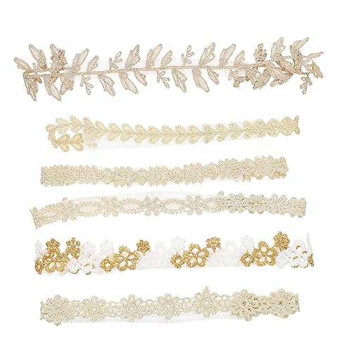 TOYANDONA 6stücke Stirnband Für Mädchen Spitze Haarschmuck Blumen Kopfbedeckung Junge Mädchen Haarband Mit Dekorative Stirnbänder Für Kleinkinder von TOYANDONA