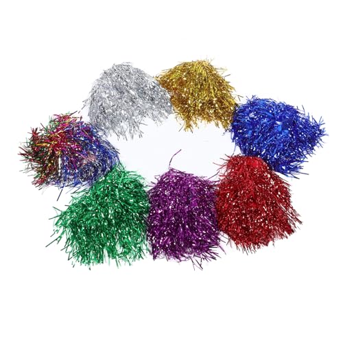 TOYANDONA 7stücke Teilige Folien-lametta-perücke Haarperücken Für Damen Glänzende Party-perücken Für Maskeraden Perücken Für Kostümpartys Leicht Zu Stylen Vielseitig Einsetzbar von TOYANDONA