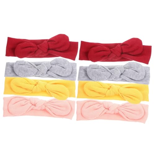 TOYANDONA 8 Stk Haarschmuck haar zubehör haircharm Bögen Stirnband für Kinder Haargummi stirnbänder Haarschleifen dehnbare Kopfbedeckung Krawatte Schal Haarring Kleinkind Polyester von TOYANDONA