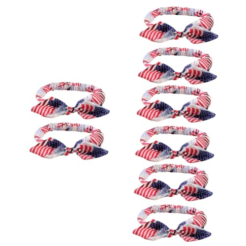 TOYANDONA 8 Stk Stirnband mit amerikanischer Flagge haarschmuck hair accessories Haarschmuck zum Unabhängigkeitstag Stirnband für Kleinkinder Haarschmuck für Babys Haargummi Kleine von TOYANDONA