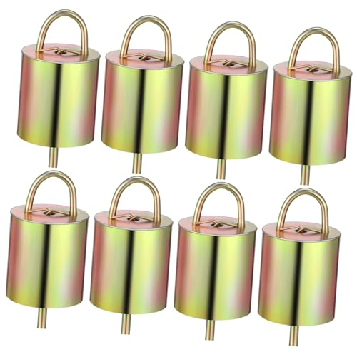 TOYANDONA 8stücke Metall Ziegenglocken Rustikale Bauernhof Kuhglocken Für Weidehalsbänder Weihnachtsdeko Landwirtschaftliche Geräte Viehglocken Hängend von TOYANDONA