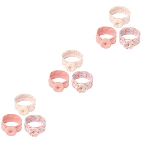 TOYANDONA 9 Stk Donut-Stirnband Donuts Haarband für Mädchen Baby-Mädchen-Turban Haarbänder haarschmuck Knotenhaarband für Kleinkinder baby stirnbänder Frühling und Sommer Krapfen süßes Baby von TOYANDONA