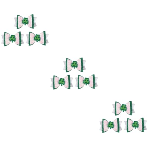 TOYANDONA 9 Stk Haarnadeln zum irischen Tag kinder haarspangen haarspange kinder Haarnadeln Kleeblatt-Haarnadeln für Mädchen Tiara Haarklammer Haarnadel mit Schleife für Mädchen Irland von TOYANDONA