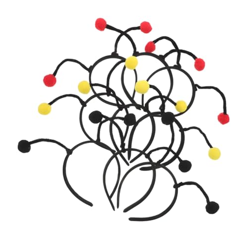 TOYANDONA 9 Stück Kinderhaarband antenne stirnband erwachsene Antennen-Haarreifen pelziges Stirnband Haarzubehör Süße Tierstirnbänder süße Kinderhaarbindungen Bienenstirnband Metall von TOYANDONA