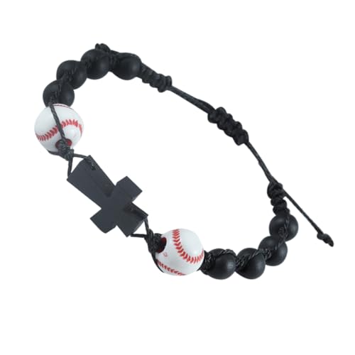 TOYANDONA Baseball-charm-armband Geflochten Mit Sportperlen Für Herren Und Damen Verstellbares Armband Als Baseball-sport-partygeschenke Für Fans Und Jugendliche von TOYANDONA