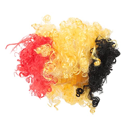 TOYANDONA Clownperücke Mit Länderflaggen- Tragbare Party-perücke Aus Kunsthaar Requisite Für Karneval Fasching Und Geburtstagsfeiern von TOYANDONA