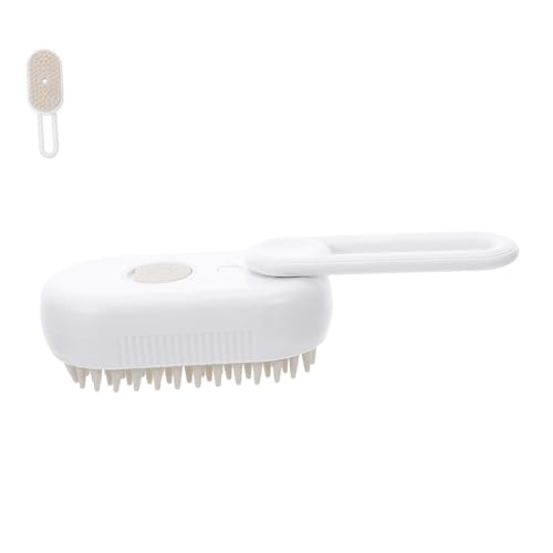 TOYANDONA Dampfbürste Für Katzen Und Hunde Rotierende Fellpflegebürste Mit Sprühfunktion Sanfte Massagebürste Für Haustierpflege Einfache Ein-knopf-bedienung Effektiver Kamm Für von TOYANDONA