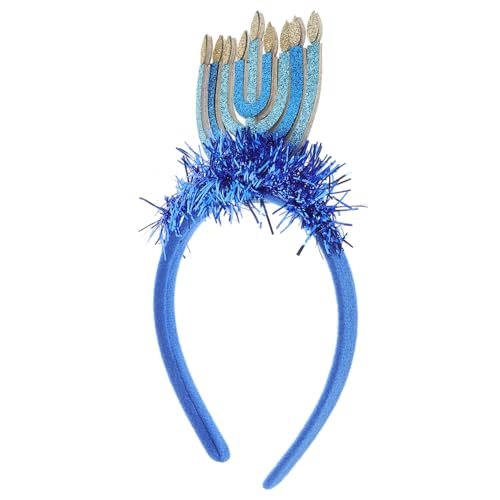 TOYANDONA Chanukka-kopfschmuck Dekoratives Stirnband Für Chanukka-events Kopfbedeckung Für Foto-requisiten Chanukka-festivals Kopfbedeckungen Mit Chanukka-motiv Stirnband Für Festivalfeiern von TOYANDONA