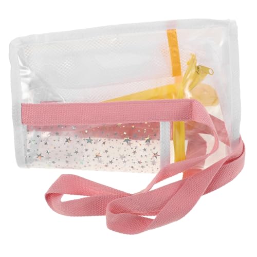 TOYANDONA Durchsichtige Tragetasche Strandtasche Für Damen Reise-Aufbewahrungstasche Tragbare Strandtasche Für Reise wasserdichte Funktion Großes Fassungsvermögen von TOYANDONA